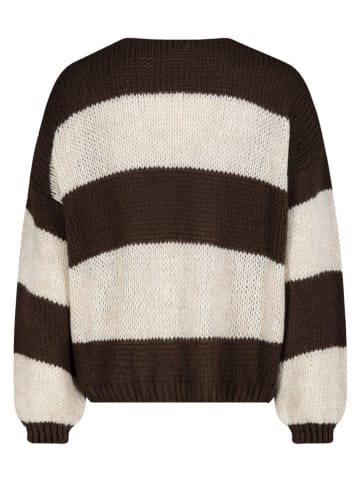 Cardigan in Braun/ Beige