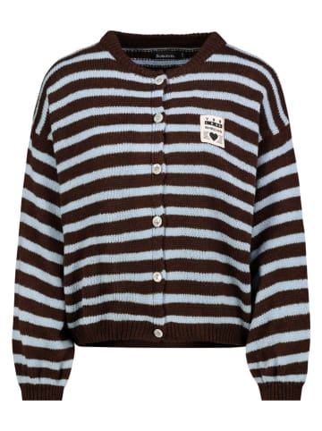 Vest bruin/lichtblauw