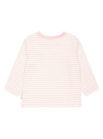 Longsleeve lichtroze/crème