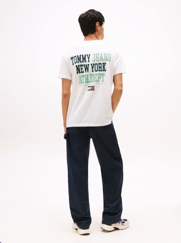 Shirt in Weiß/ Grün
