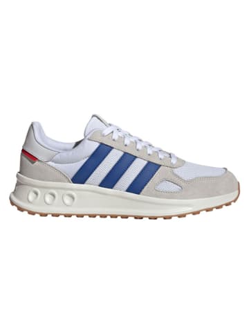 Leder-Laufschuhe "Run 84" in Weiß/ Blau/ Beige