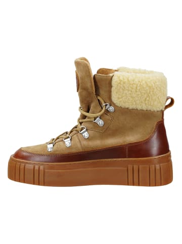 Leder-Boots "Snowmont" in Hellbraun