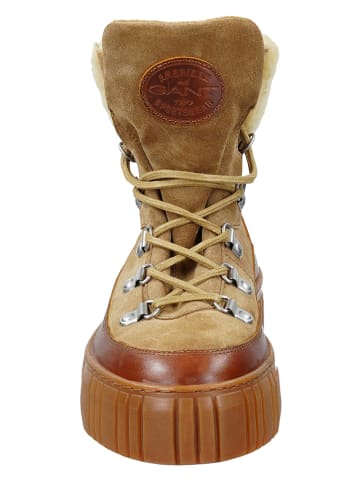 Leder-Boots "Snowmont" in Hellbraun