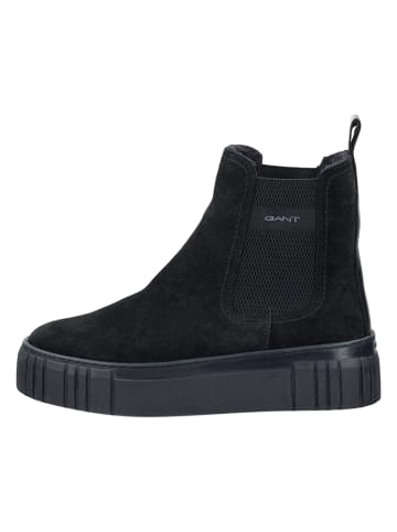 Leren chelseaboots "Snowmont" zwart