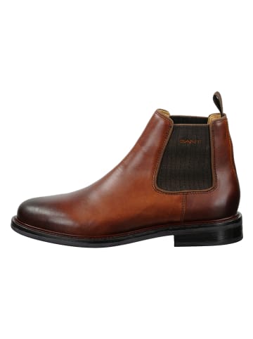 Leder-Chelsea-Boots "St Fairkon" in Hellbraun