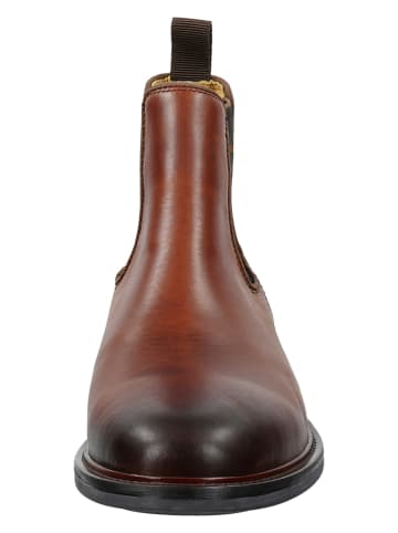 Leder-Chelsea-Boots "St Fairkon" in Hellbraun