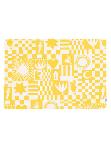 Tischset ''Party'' in Gelb - (L)48 x (B)67 cm
