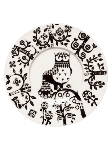 Untertasse ''Taika'' in Weiß/ Schwarz - Ø 16 cm