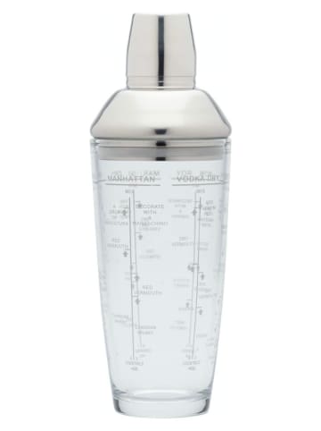 Cocktailshaker in Silber/ Transparent - 700 ml