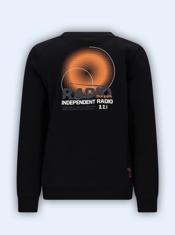 Sweatshirt "Silver" in Schwarz