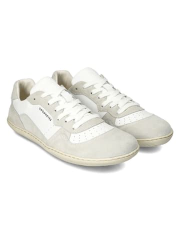 Leder-Barfußschuhe "Nova GO1" in Beige/ Weiß