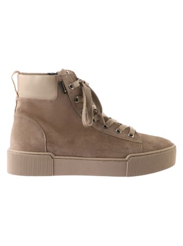 Leren boots taupe