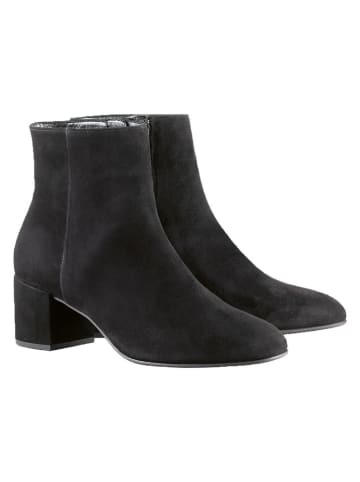 Leder-Stiefeletten in Schwarz