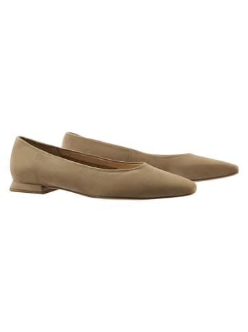 Leder-Ballerinas "Alicia" in Taupe