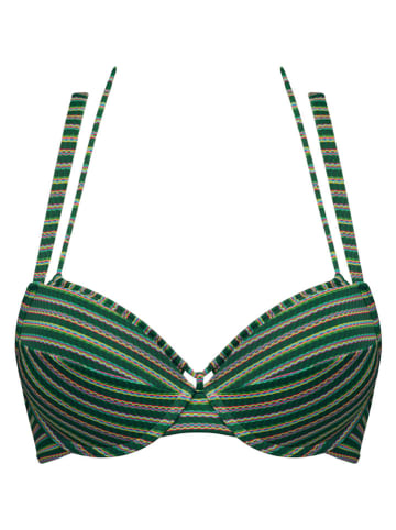 Biustonosz bikini w kolorze zielonym