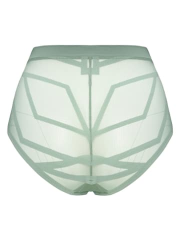 Pełne figi high waist w kolorze zielonym
