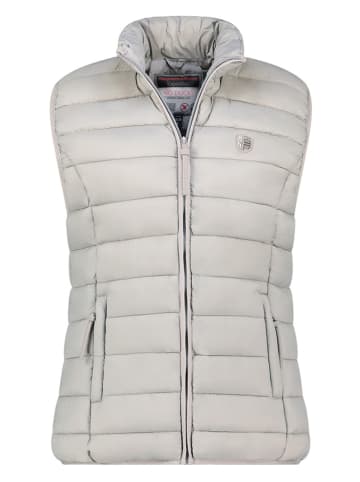 Doorgestikte bodywarmer "Vatikotal" grijs
