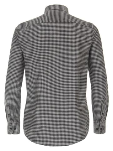 Hemd - Casual fit - in Schwarz/ Grau