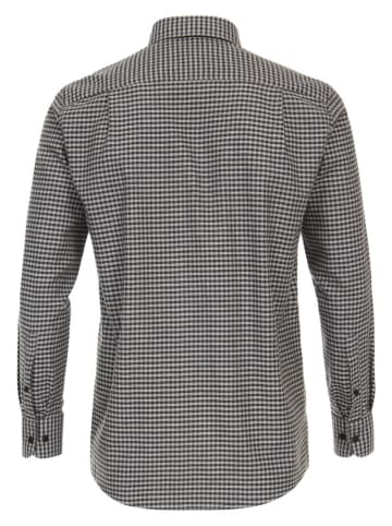 Hemd - Comfort fit - in Schwarz/ Grau