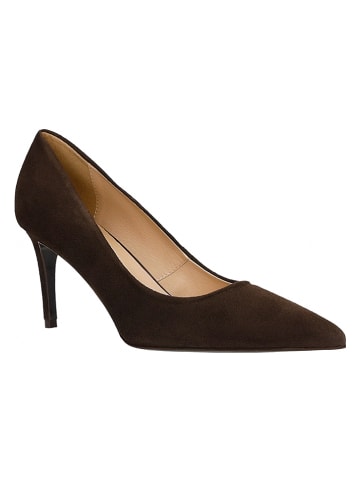 Leren pumps bruin