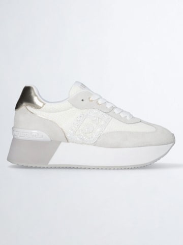 Sneakers in Creme/ Gold