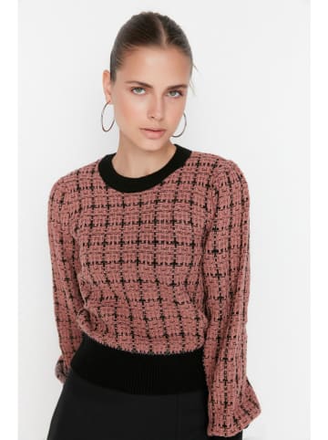 Sweter w kolorze jasnobrązowo-czarnym