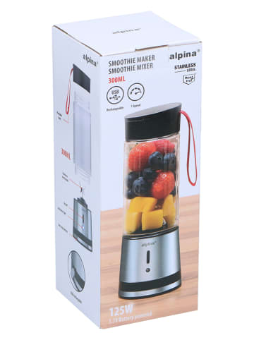 Smoothie-maker zilverkleurig/zwart - 300 ml