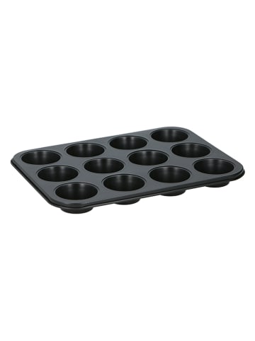Muffinbackform in Schwarz - (L)26,5 x (B)35 cm