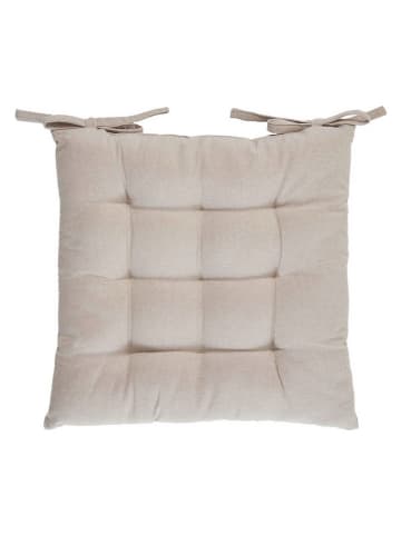 Stuhlkissen in Taupe - (L)40 x (B)40 cm