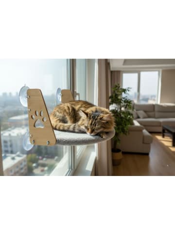 Katzenbett in Grau