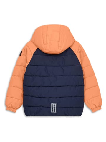 Steppjacke "Jipe" in Dunkelblau/ Orange