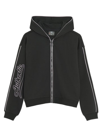 Sweatjacke in Schwarz