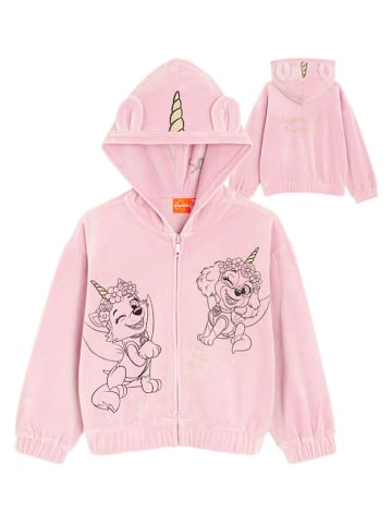 Sweatjacke in Rosa