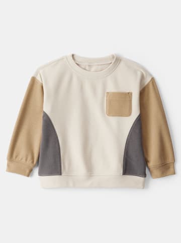 Sweatshirt beige/lichtbruin/grijs