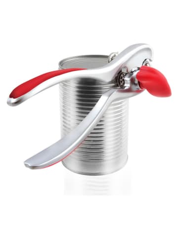 Dosenöffner in Silber/ Rot