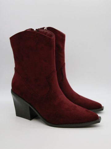 Stiefeletten in Bordeaux