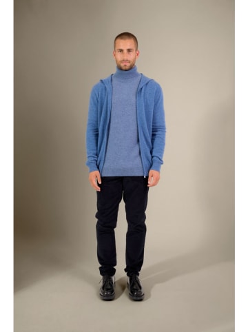 Kasjmieren sweatshirt "Eldo" lichtblauw