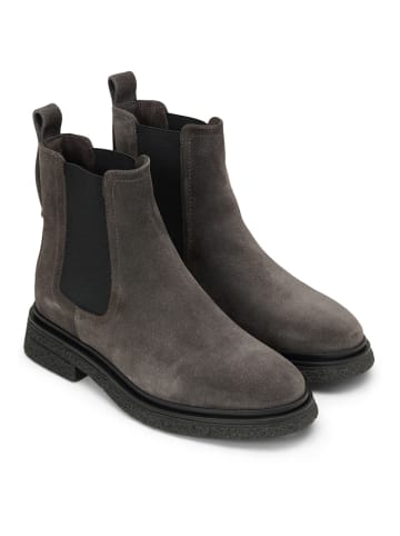 Leren chelseaboots antraciet