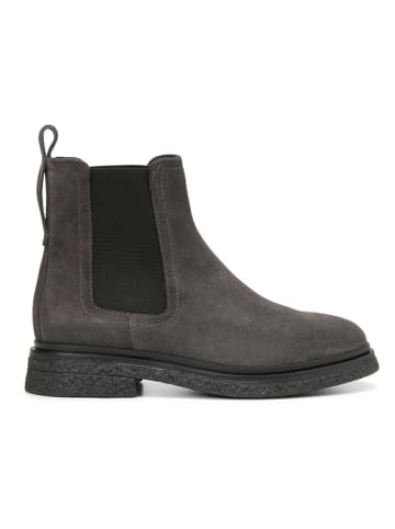 Leder-Chelsea-Boots in Anthrazit