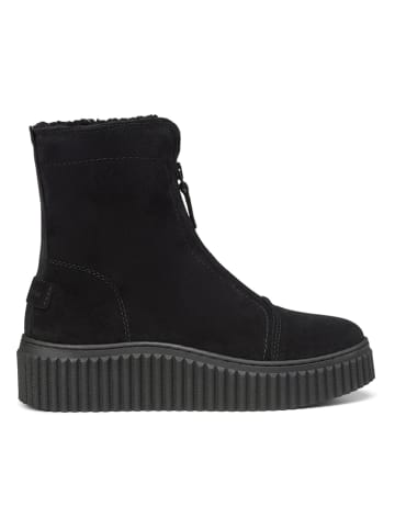 Leder-Boots in Schwarz