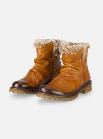 Leder-Boots in Hellbraun