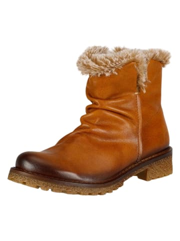 Leder-Boots in Hellbraun