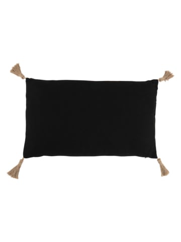 Kissen in Creme/ Schwarz - (L)50 x (B)30 cm