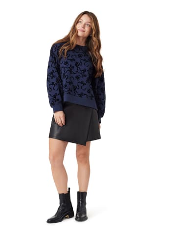 Sweatshirt donkerblauw/zwart