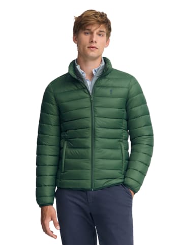 Steppjacke in Bordeaux in Grün