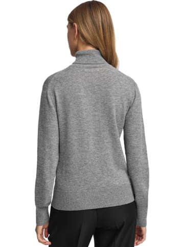 Woll-Rollkragenpullover in Grau