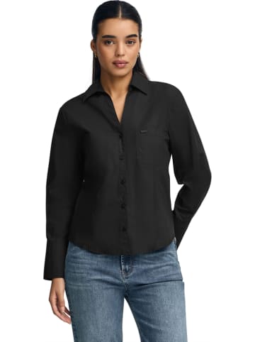 Blouse - slim fit - zwart