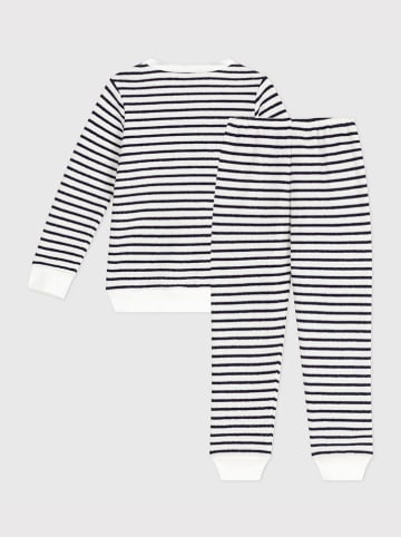 Pyjama in Weiß/ Schwarz