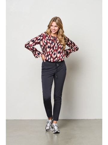 Blouse "Melina" zwart/bordeaux/créme