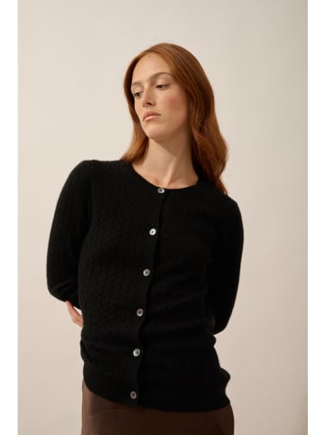 Kaschmir-Cardigan "Laura" in Schwarz